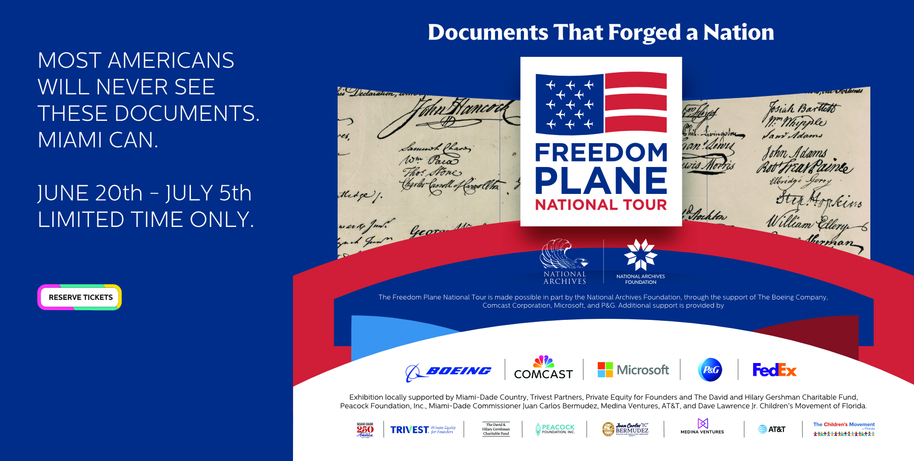 National Tour Freedom Plane