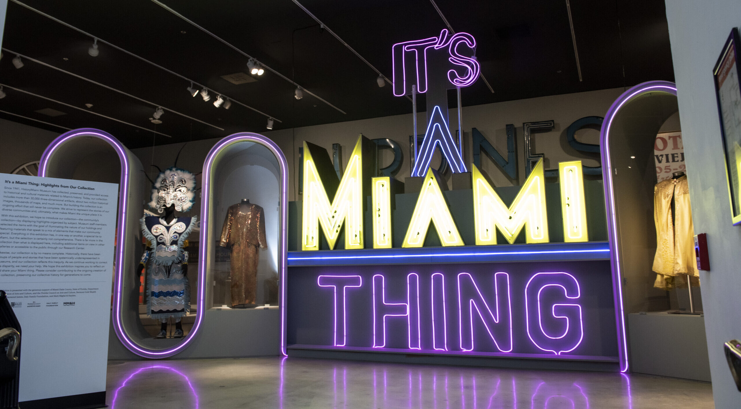 neon sign in museum