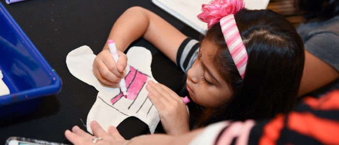 girl coloring