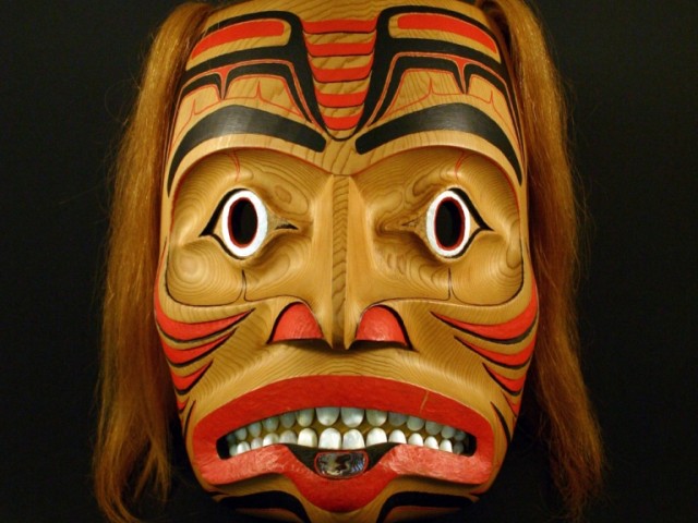image of a women dogfish mask