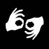 disability access symbol signing black